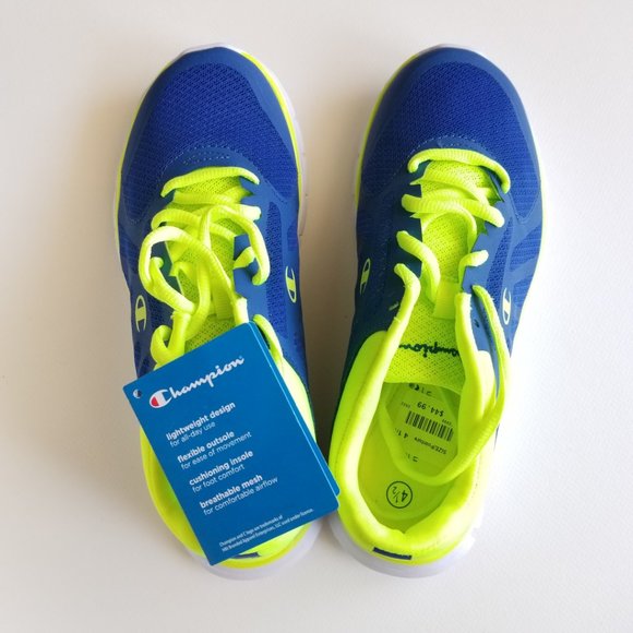 NEW Unisex Sneakers - blue lime - Picture 3 of 3